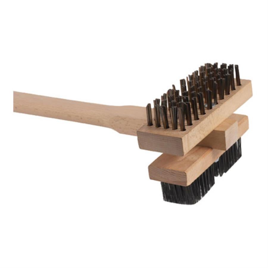 Brush, Broiler & Grill, Double-Head, 48 Inch, Carbon Steel Bristles,1 - 1 EACH