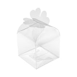 Boxes, Gift, Sweet Vision 2.8 x 2.8 x 2.4 Inch, Plastic, Clear, with Clover Leaf Top,1 - 100 COUNT