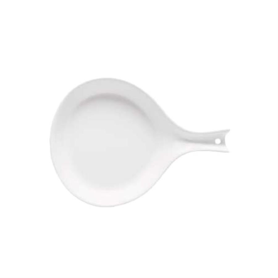 Dishes, Melamine, 13 Inch, Diamond White, Skillet-Shaped, Undecorated,12 - 1 EACH