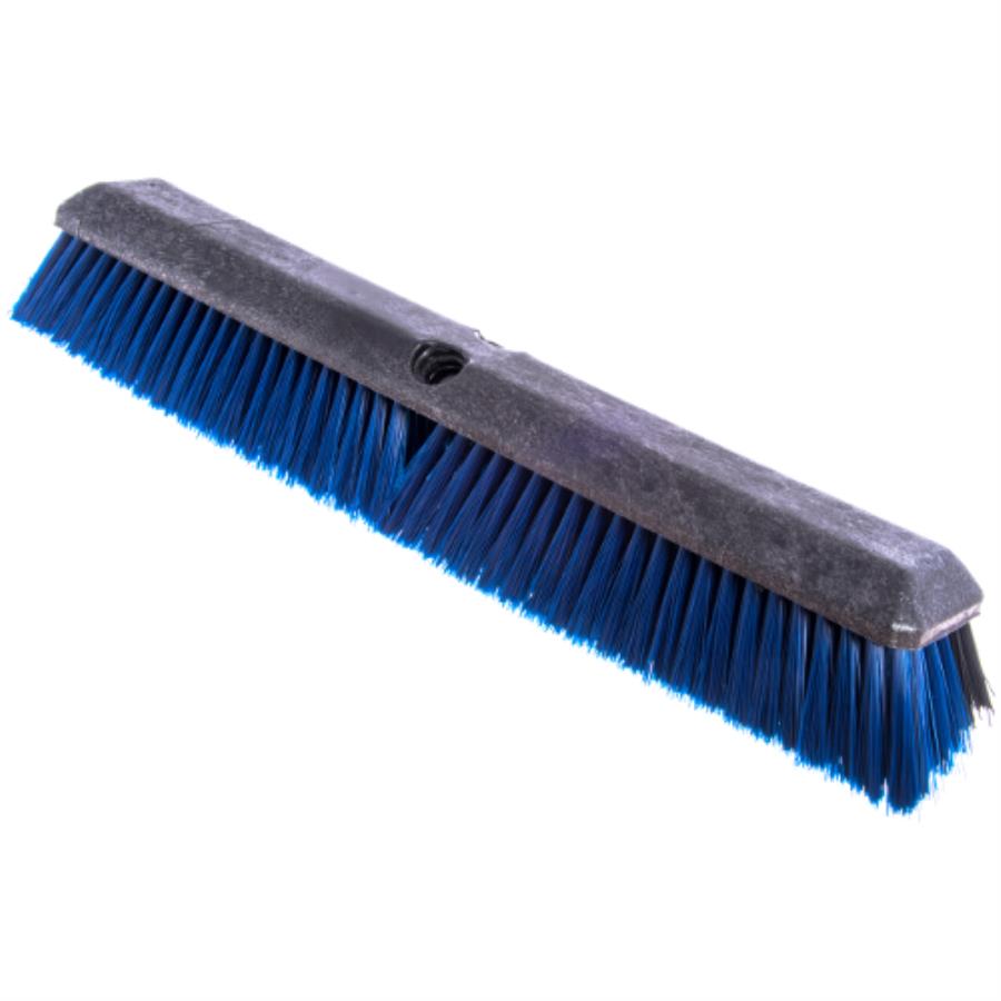 Broom Head, with Polypropylene Bristles, 24 Inch, Black & Blue,1 - 1 EACH