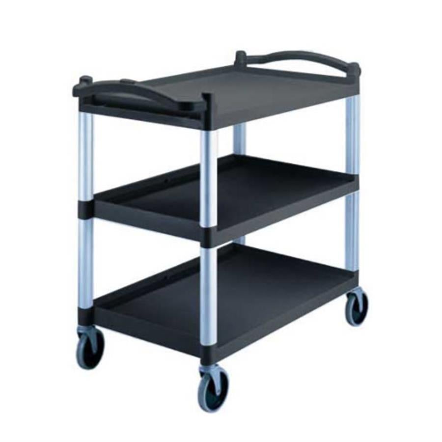 Cart, Utility, 3-Tier 40 x 21.25 Inch, Black,1 - 1 EACH