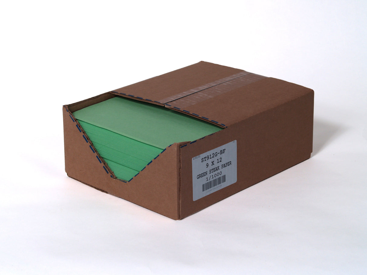 Papers, Steak, 9 x 12 Inch, Green,6 - 1000 COUNT