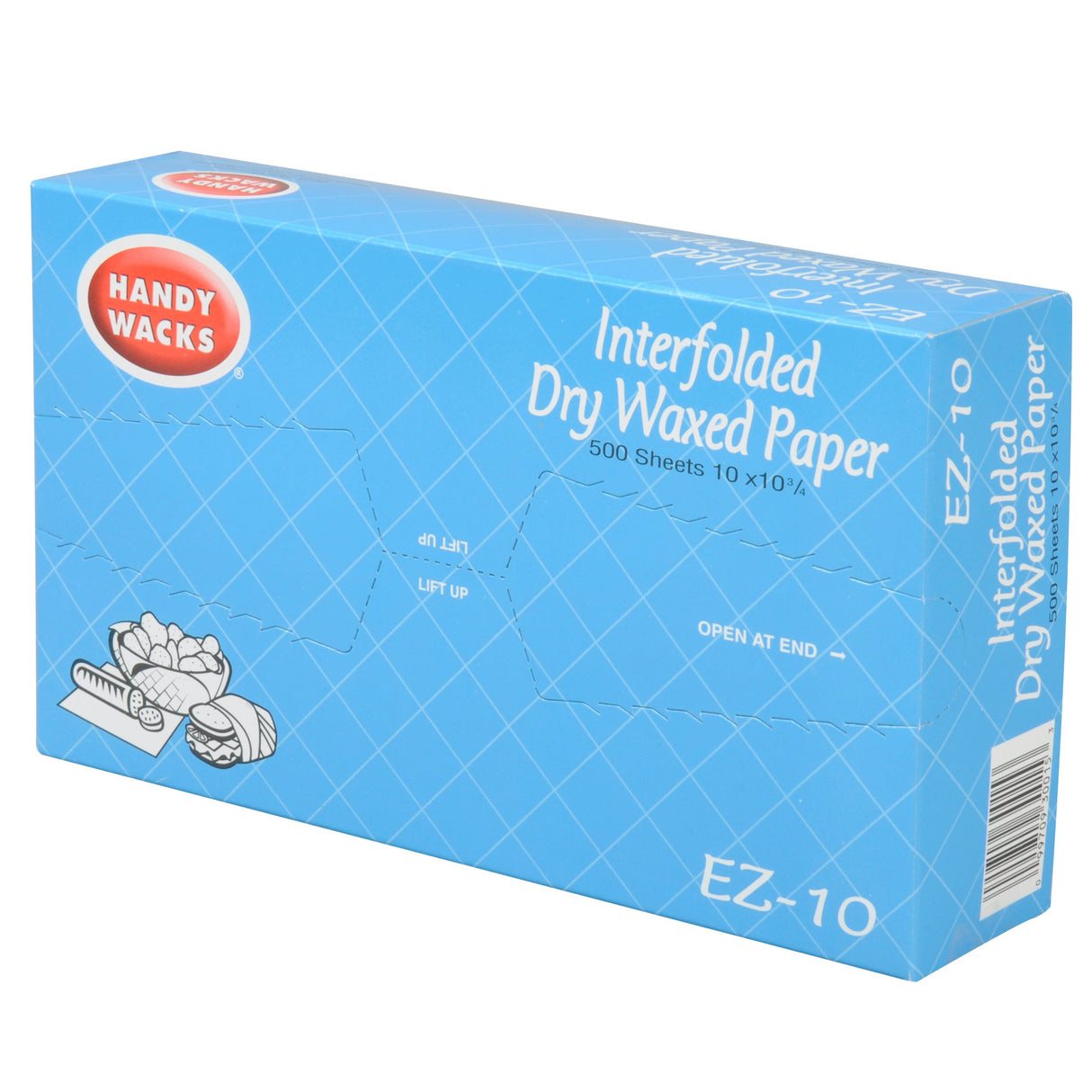 Wraps, Deli, Dry-Waxed Paper, 10 x 10.75 Inch, Interfolded,12 - 500 COUNT