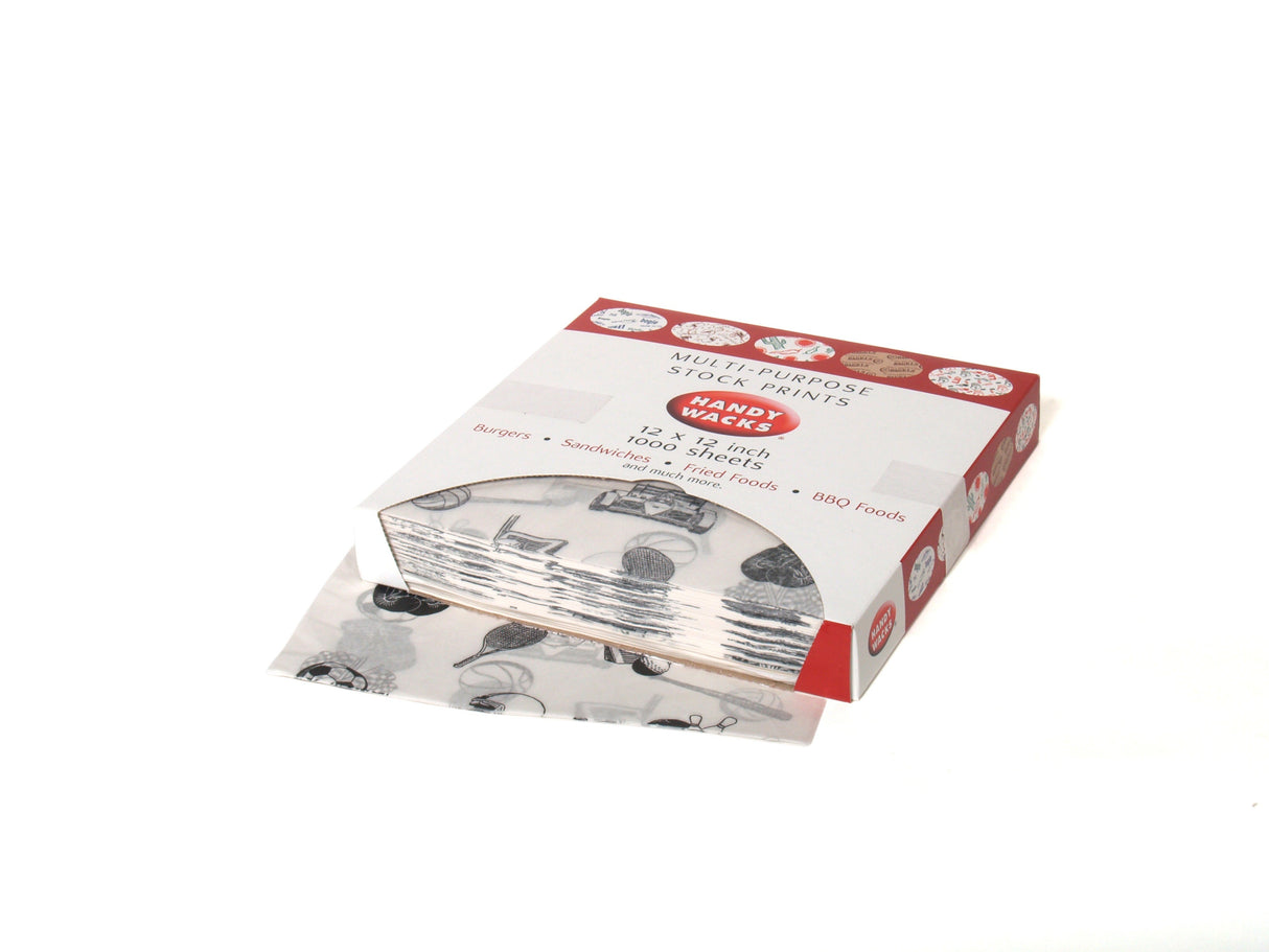 Wraps, Deli, 12 x 12 Inch, Sports Bar Design,6 - 1000 COUNT