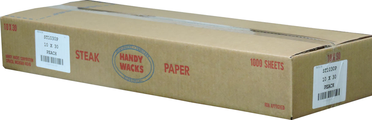 Papers, Steak, 10 x 30 Inch, Peach,1 - 1000 COUNT