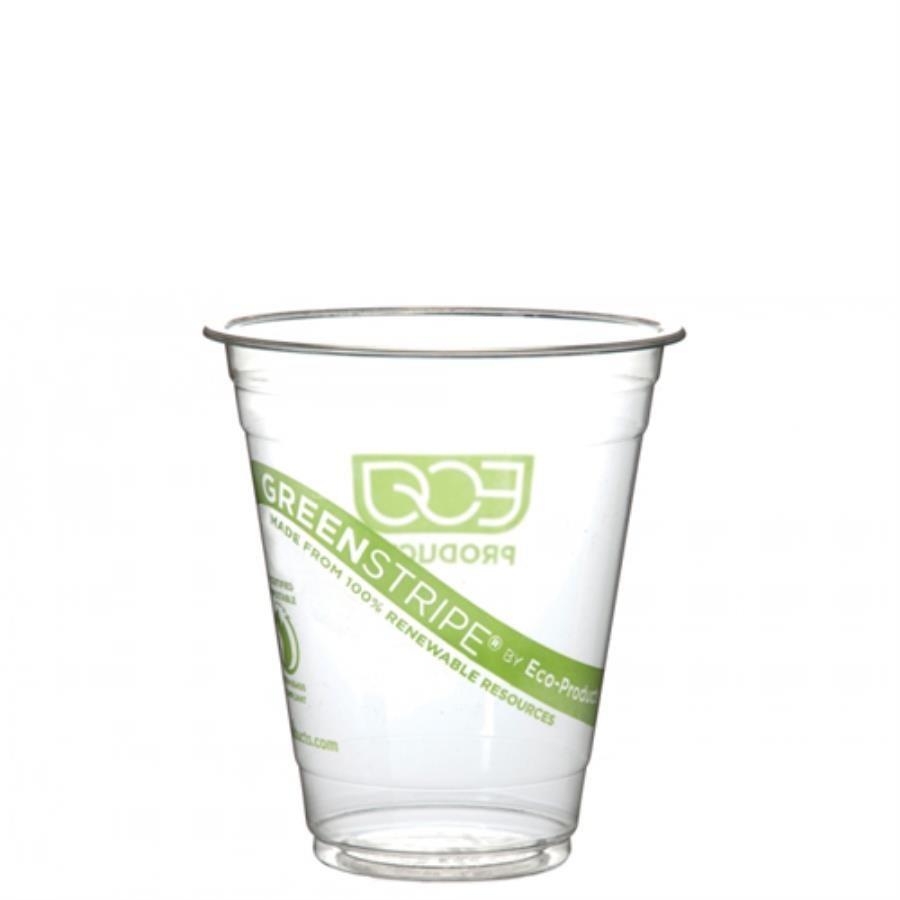 Cups, Cold, 12 Ounce, Plastic, Clear, PLA, Compostable,1000 - 1 EACH