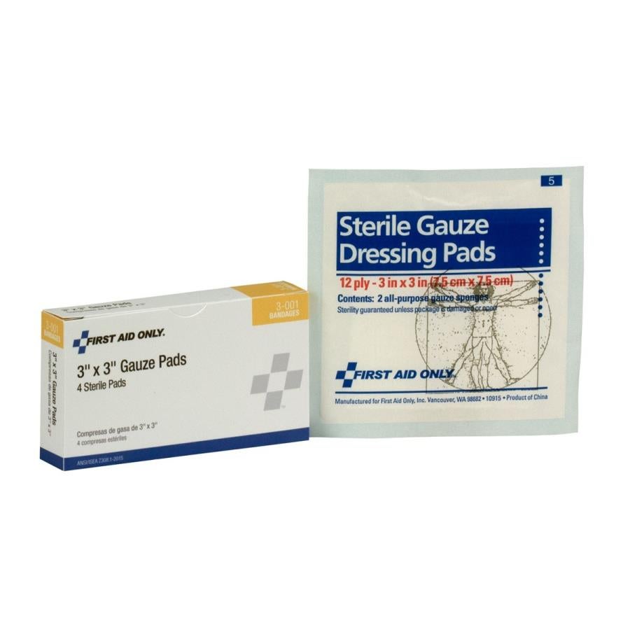 Gauze Pads, 3 x 3 Inch,4 - 1 EACH
