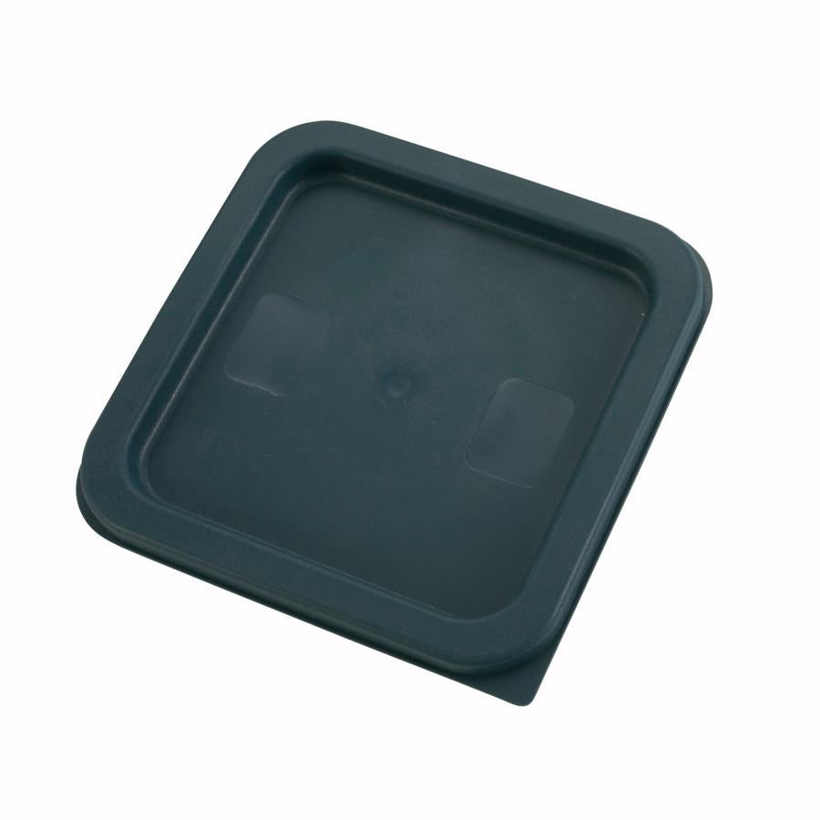 Lids, Square, 7.38 x 7.38 Inch Green, Polyethylene, for 2 & 4 Quart Food Containers,1 - 1 EACH