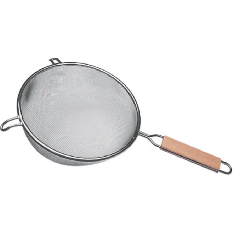 Strainer, 8 Inch, Fine Mesh Stainless Steel, with Wooden Handle,1 - 1 EACH
