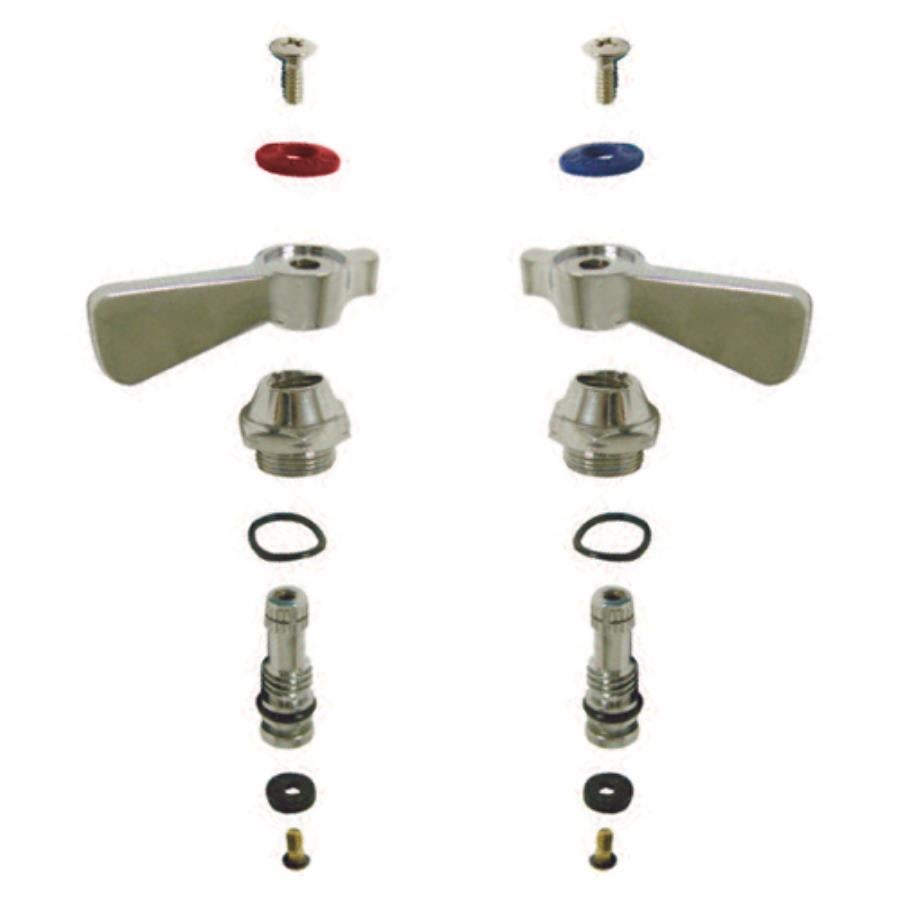 Replacement Part Kit, Hot & Cold Handle, with Handle Kit/Bonnet/O-ring/Spindle/Seat Washer/Screw, for Advance Tabco K-Series Faucets,1 - 1 EACH