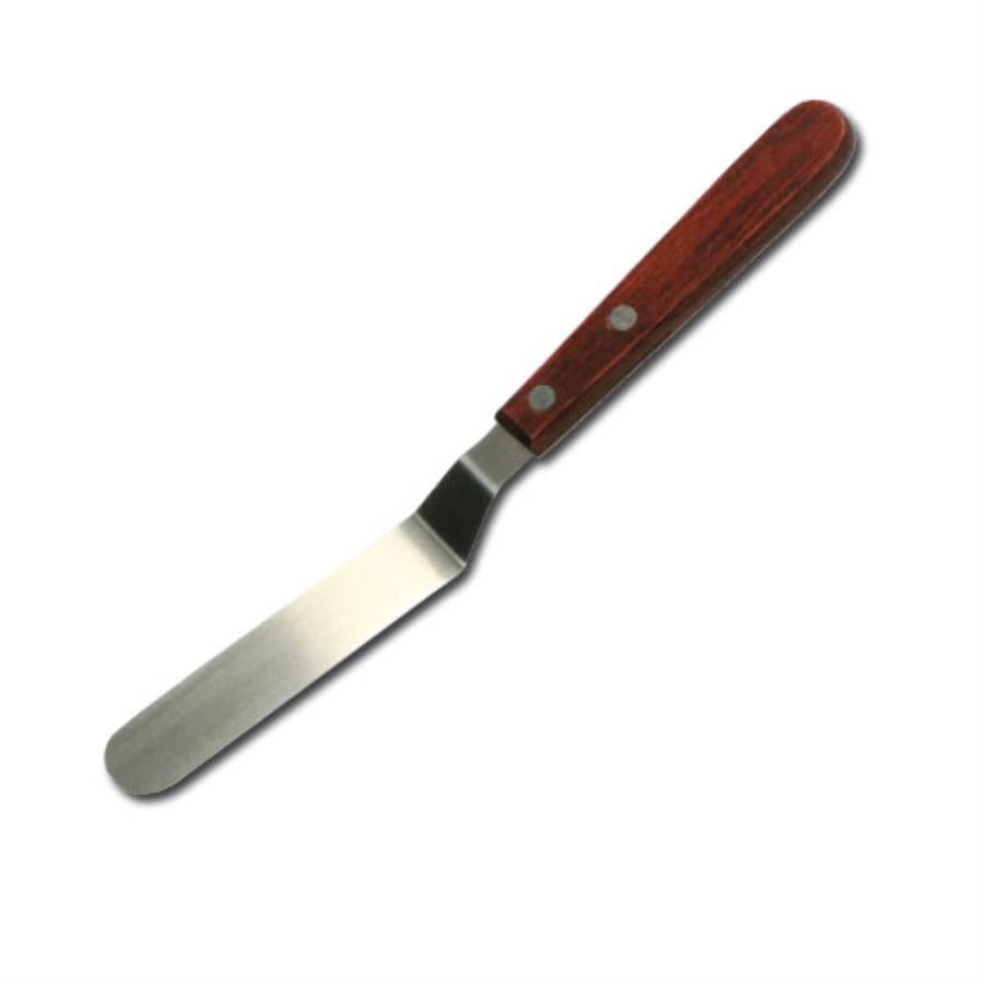 Spatula, Offset, 4.25 Inch, Stainless Steel, with Wooden Handle,1 - 1 EACH