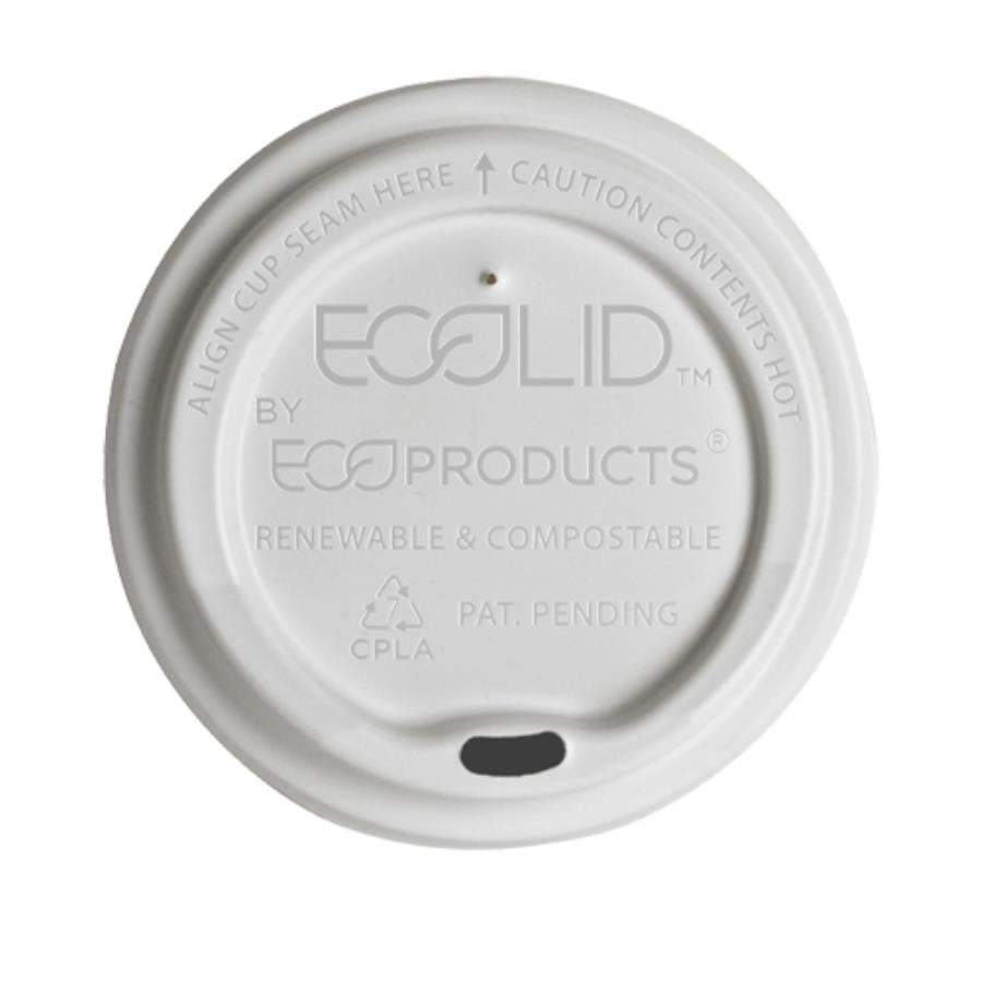 Lids, Dome, Sip-Thru, Plastic, for 10-20 Ounce WorldArt/GreenStripe/Slate Hot Cups & 10-16 Ounce WorldArt Insulated Hot Cups, Renewable & Compostable,800 - 1 EACH
