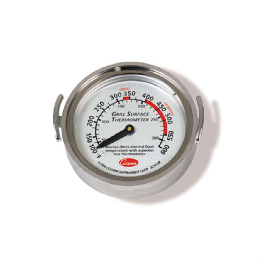 Thermometer, Grill, Dial, 100 to 600 Degrees Fahrenheit,1 - 1 EACH