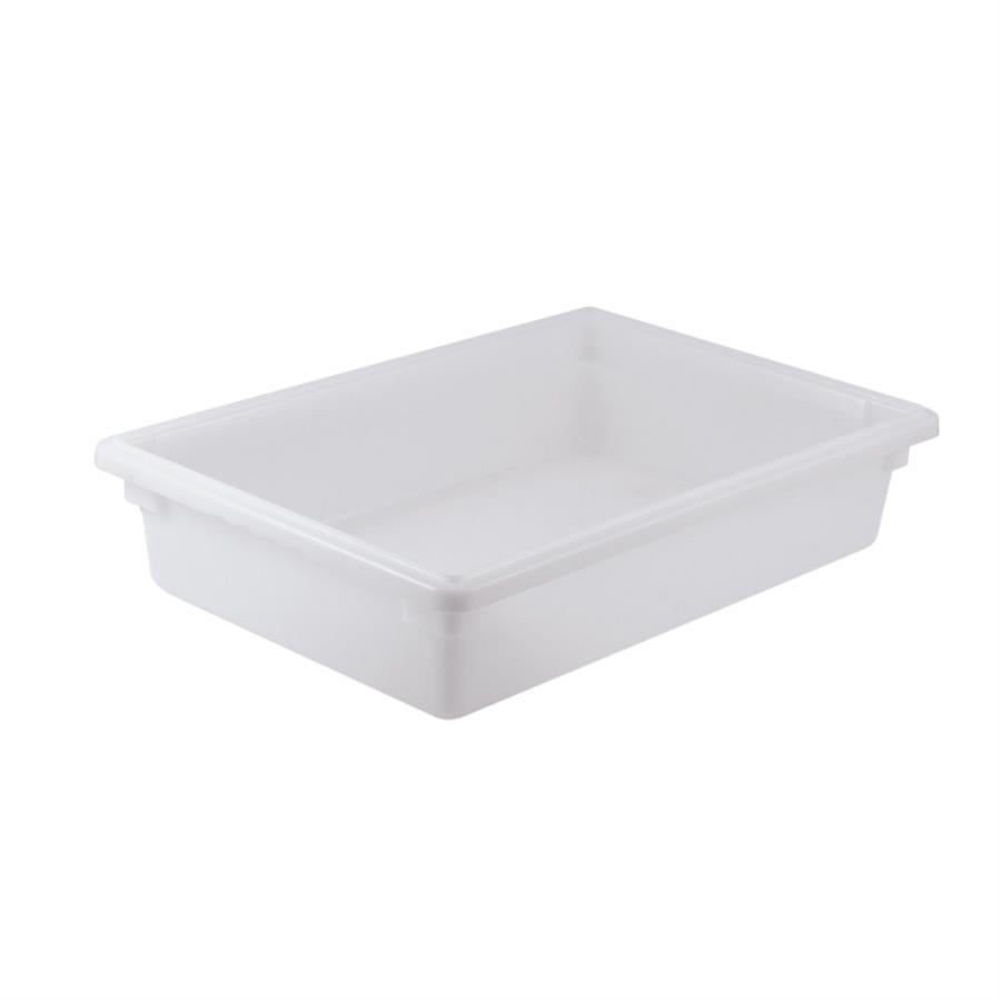 Containers, Food, 9 Gallon, Rectangular, 6 x 18 x 26 Inch White, Polypropylene,1 - 1 EACH