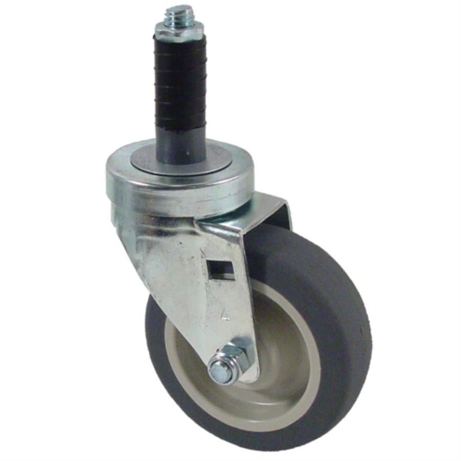 Caster, Stem Swivel, 4 Inch, with 1 Inch Expanding Stem, for Cart & Shelf,1 - 1 EACH