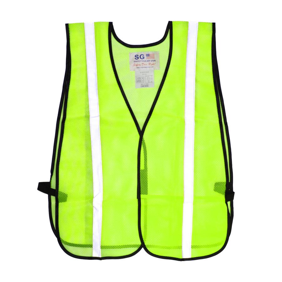 Vest, Safety, Non-ANSI with Silver Reflective Tape,1 - 1 EACH