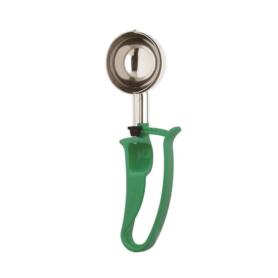 Disher, #12, Green Handle Stainless Steel Bowl, 2.67 Ounce,1 - 1 EACH