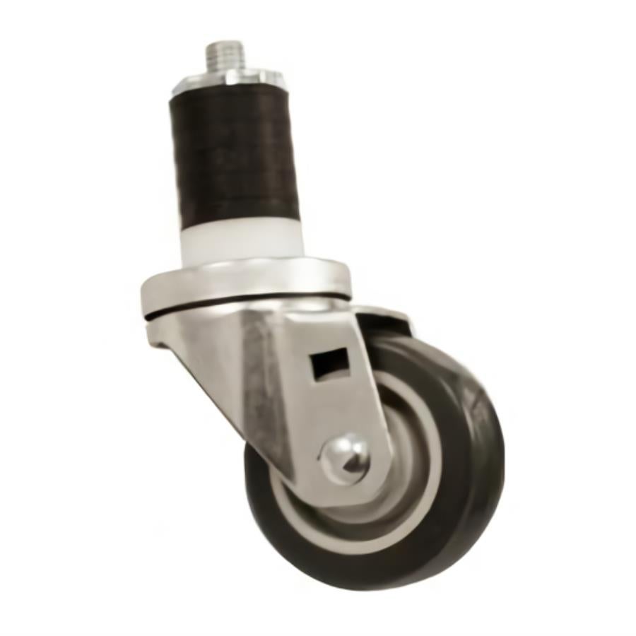Caster, Stem Swivel, 3 Inch, with 1.625 Inch Expanding Stem, for Cart & Shelf,1 - 1 EACH