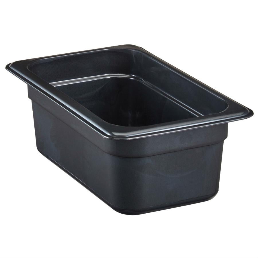 Pan, Food, Fourth-Size 4 Inch, 10.437 x 6.375 Inch Black, High-Heat Plastic,1 - 1 EACH