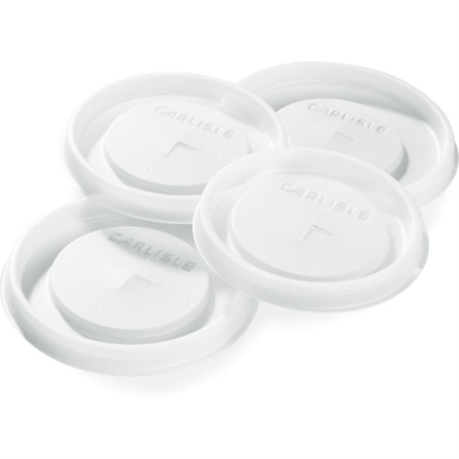 Lids, Flat, X-Slot, Plastic, Translucent, Polystyrene, for 12 Ounce Tumbler Cups,1000 - 1 EACH