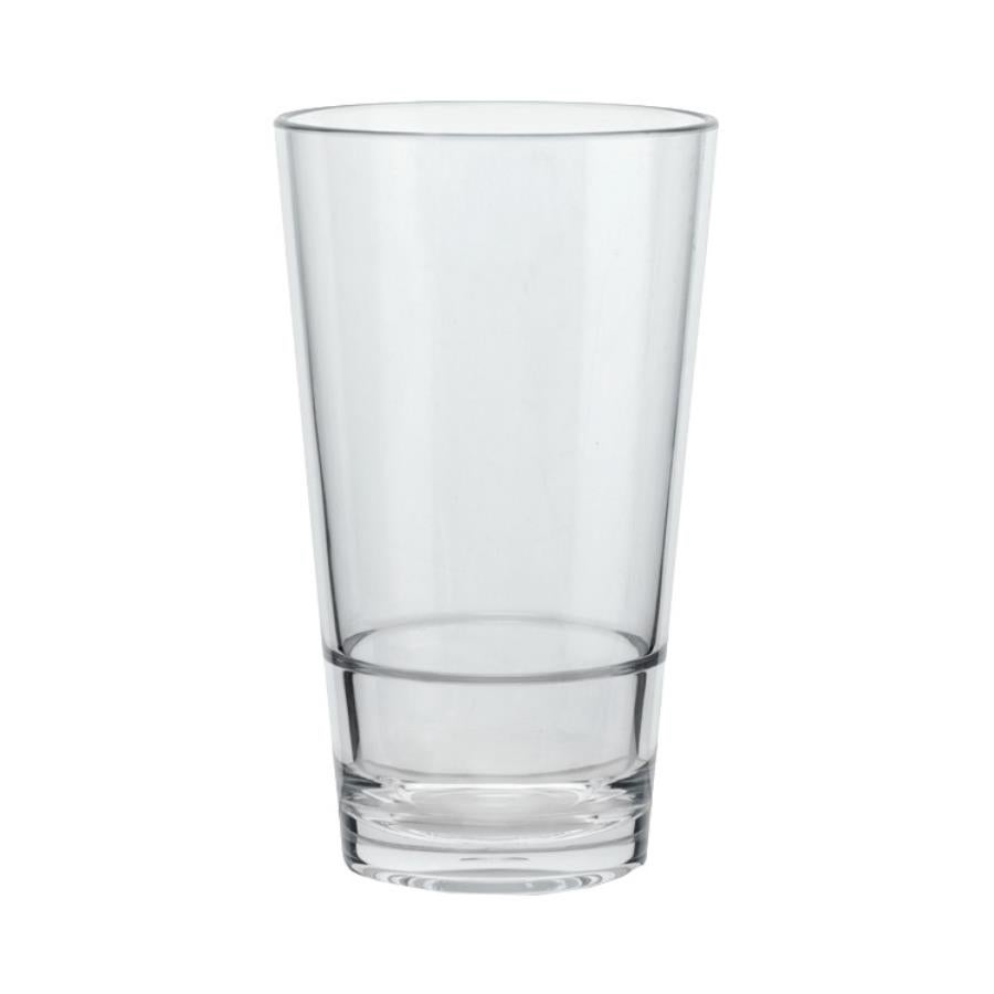Glasses, Pint, Revo Stackable, 16 Ounce, Clear, Plastic,24 - 1 EACH