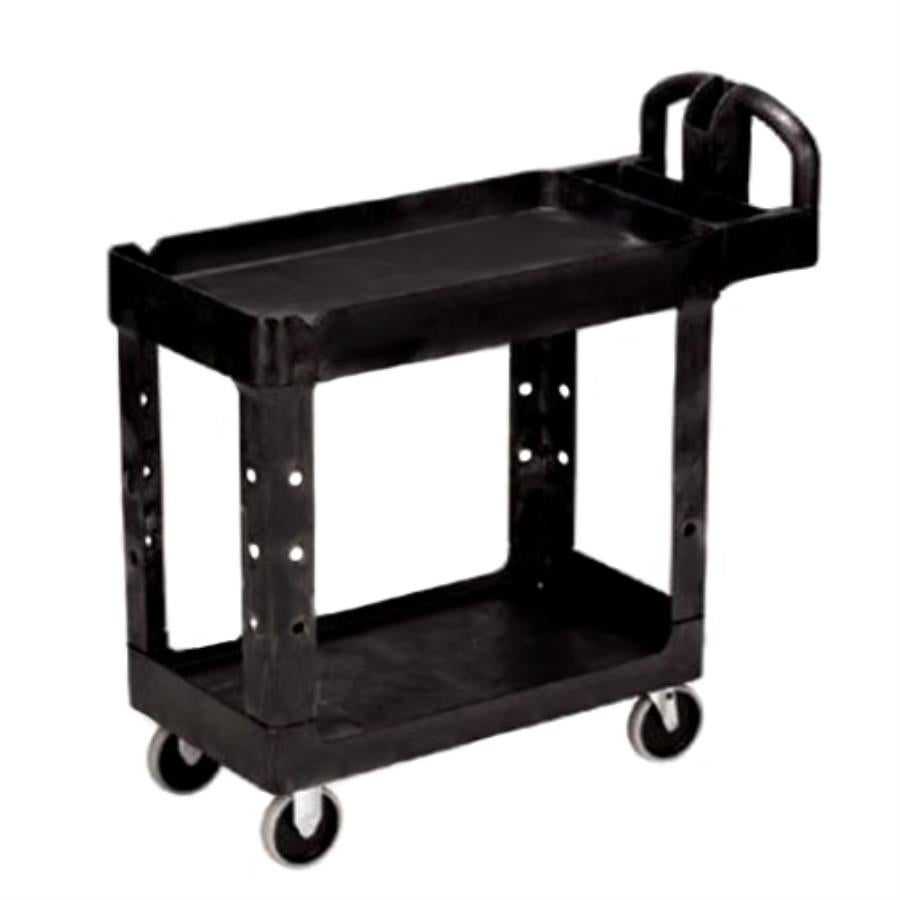 Cart, Utility, 2-Tier, Black, 45.25 x 25.875 Inch,1 - 1 EACH