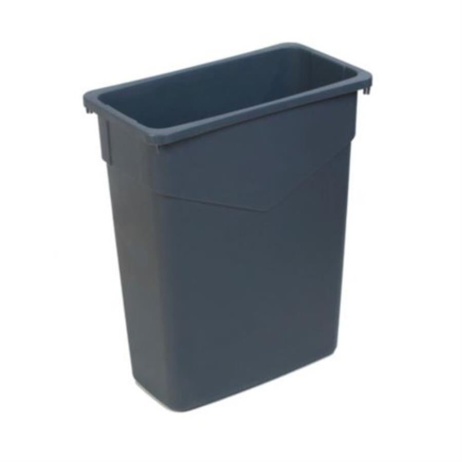 Receptacle, Trash, 15 Gallon, Rectangular, Gray, 10.5 x 20 x 24.75 Inch,1 - 1 EACH