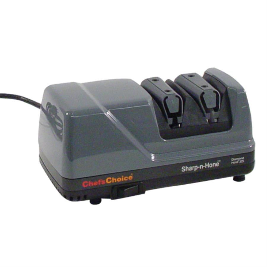 Sharpener, Knife, 2-Stage Diamond, Electric, Gray & Black, Plastic & Stainless Steel,1 - 1 EACH