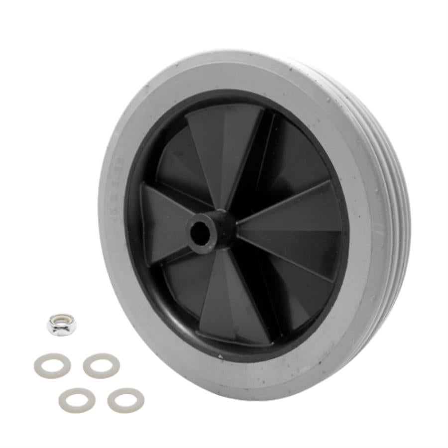 Replacement Part Kit, Tilt Truck, 12 Inch Wheel, with Hardware, Gray & Black, For Rubbermaid Tilt Truck 1011,1 - 1 EACH