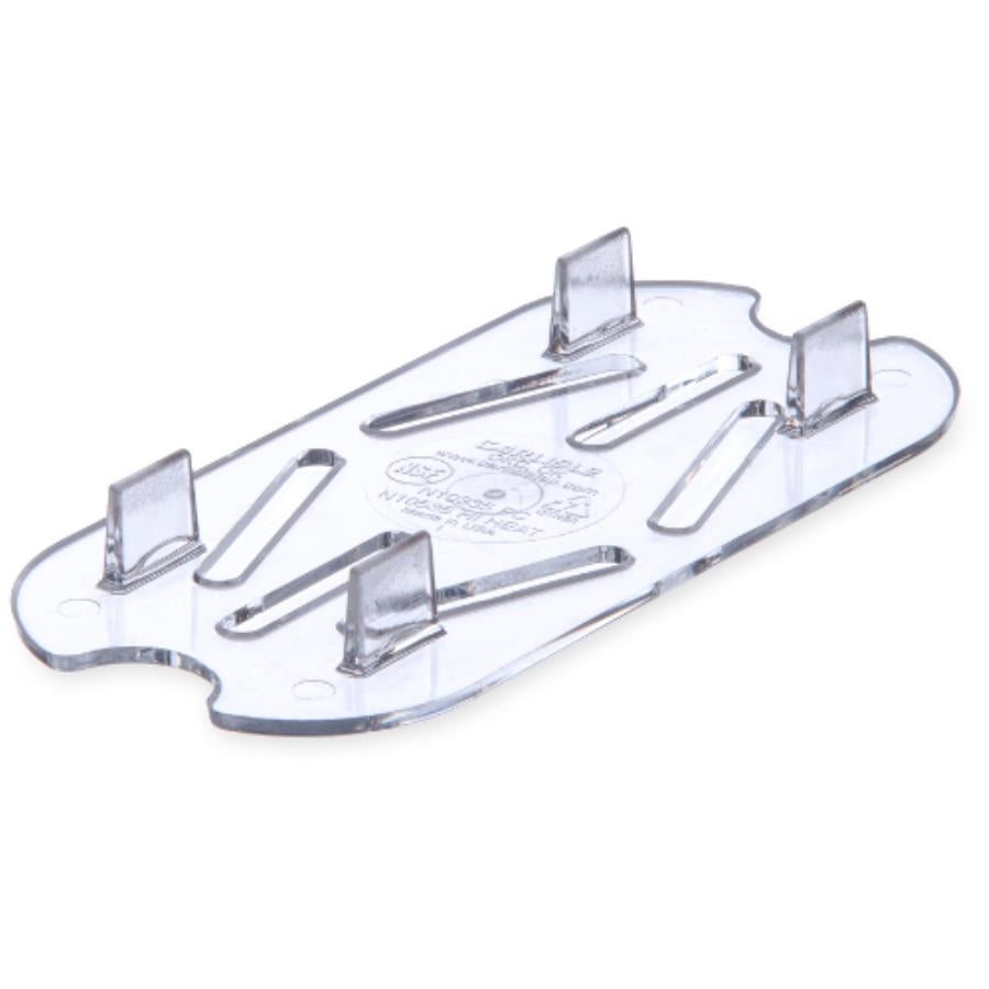 Drain Shelf, Food Pan, Ninth-Size, Clear, Polycarbonate,1 - 1 EACH
