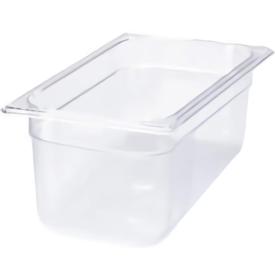 Pans, Food, Third-Size, Clear, Polycarbonate, 6 x 20.81 x 6.88 Inch,1 - 1 EACH