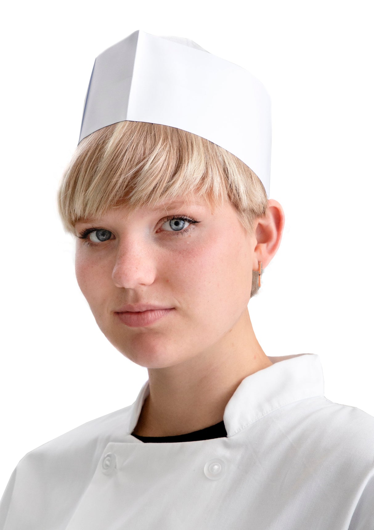 Caps, Crown Overseas, White, Paper,1 - 1000 COUNT