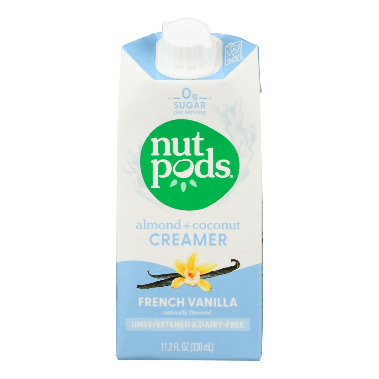 Creamer, Liquid, Unsweetened French Vanilla, Non-Dairy,12 - 11.2 FLUID