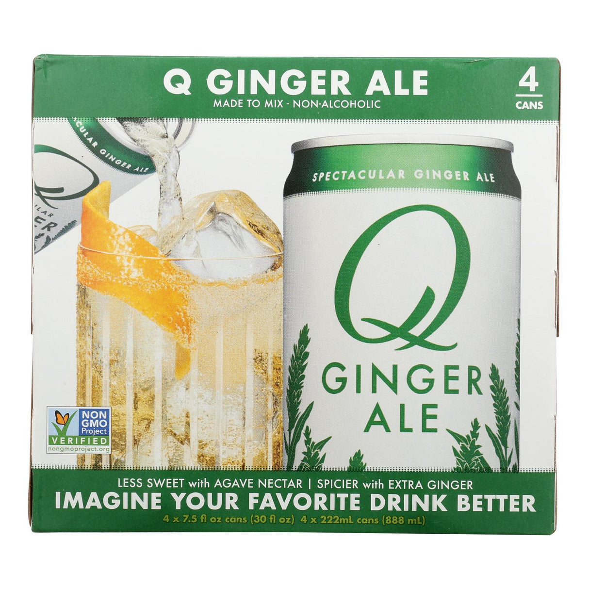 Soft Drink, Ginger Ale, Single-Serve, Can,24 - 7.5 FLUID