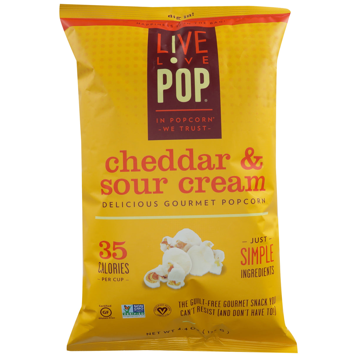 Popcorn, Cheddar Sour Cream,12 - 4.4 OUNCE