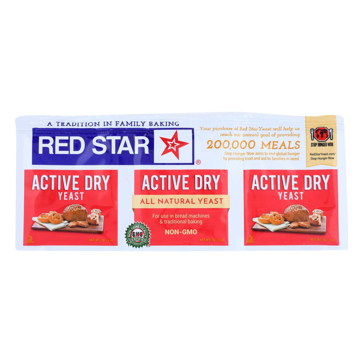 Yeast, Active, Dry,18 - 0.75 OUNCE