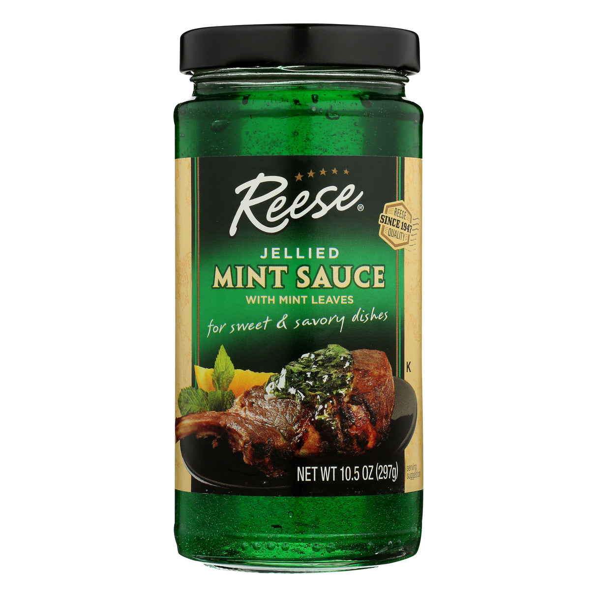 Jelly, Mint, with Mint Leaves,6 - 10.5 OUNCE