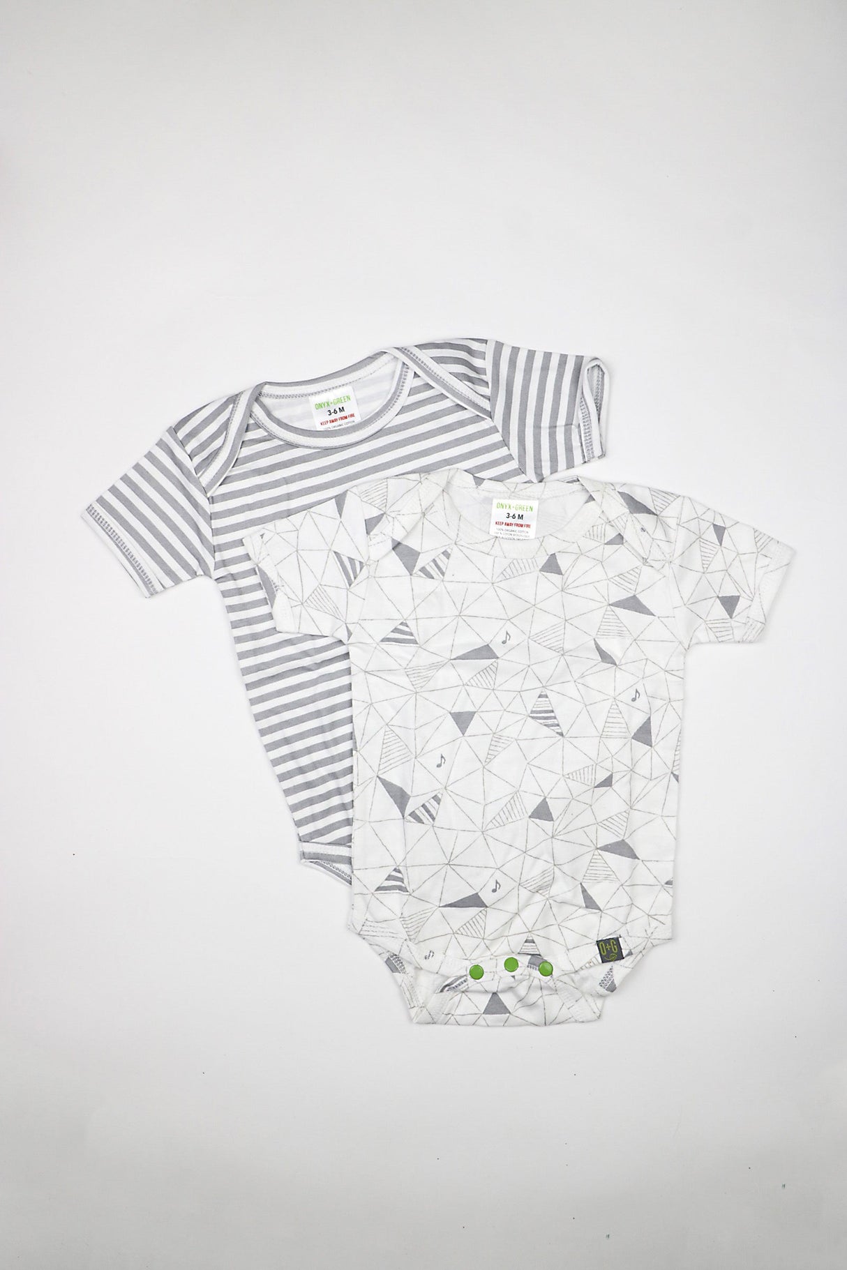 Bodysuit, Baby Onesie, Short Sleeve, Cotton, Assorted Color,6 - 2 COUNT