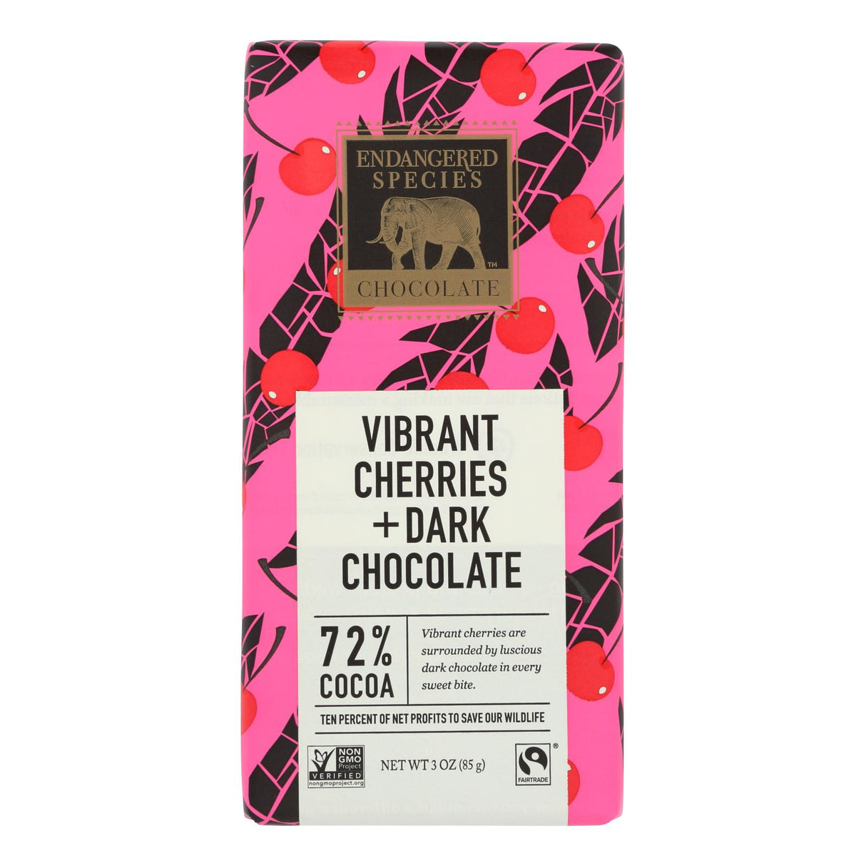 Candy Bars, Dark Chocolate, Puffin, with Cherries,12 - 3 OUNCE