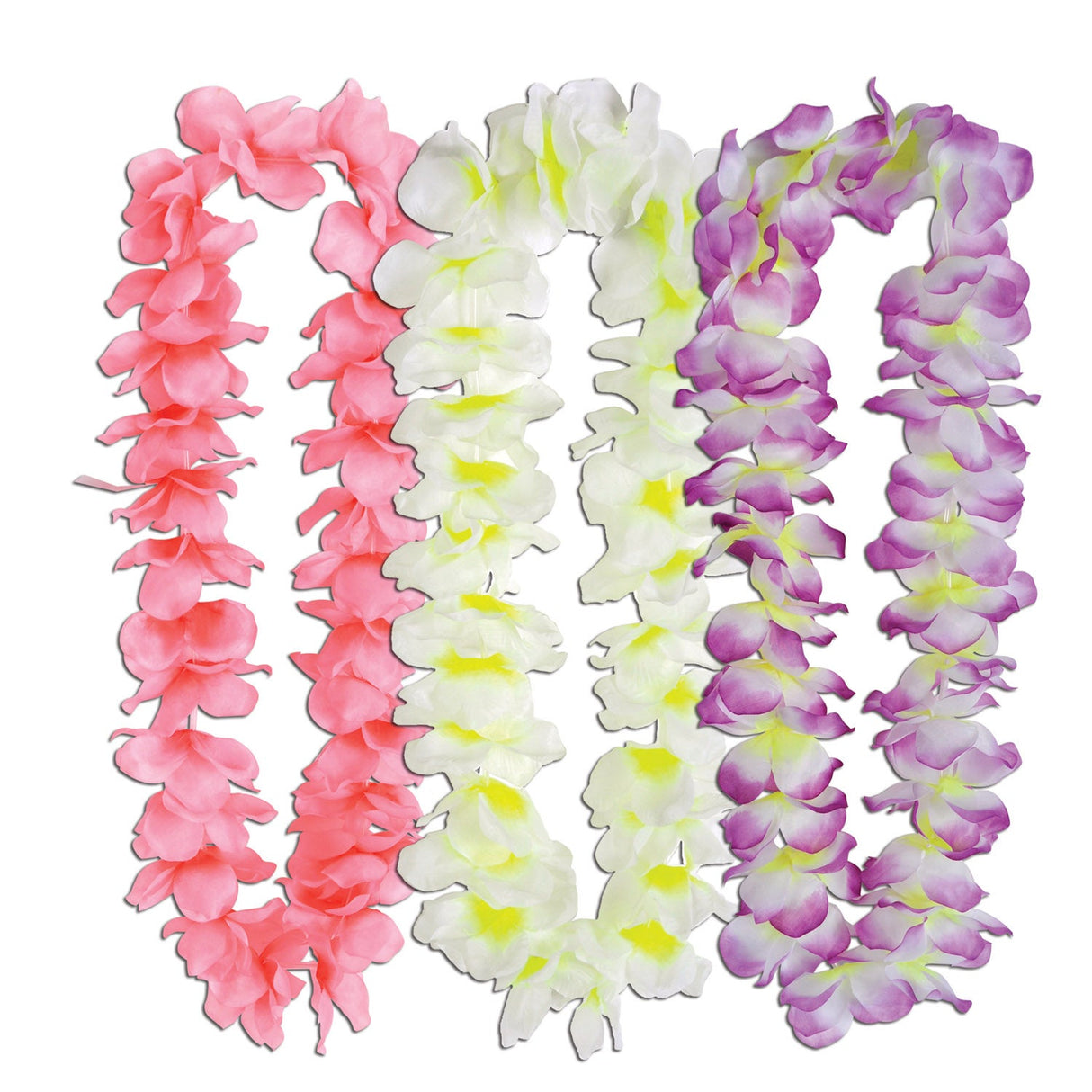 Party Accessories, Lei, Silk N'Petals, Island Oasis,12 - 1 COUNT