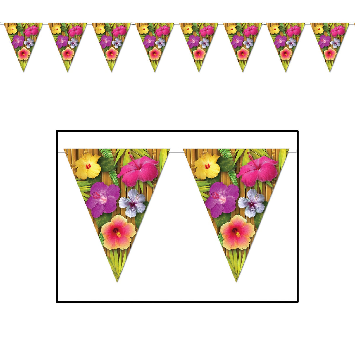 Banners, Pennant, Luau,12 - 1 COUNT