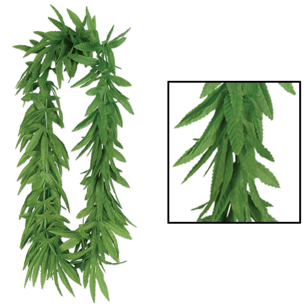 Party Accessories, Lei, Tropical Fern Leaf,12 - 1 COUNT