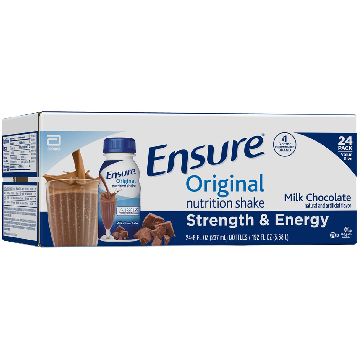Supplement, Shake, Chocolate, Ready-to-Use,24 - 8 FLUID