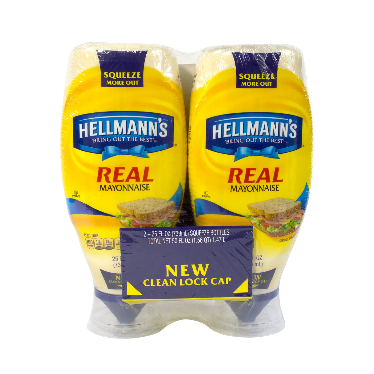 Mayonnaise, Real, Squeeze Bottle,2 - 25 OUNCE