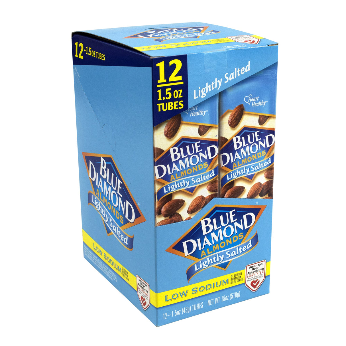 Almonds, Whole, Lightly Salted, Single-Serve,12 - 1.5 OUNCE