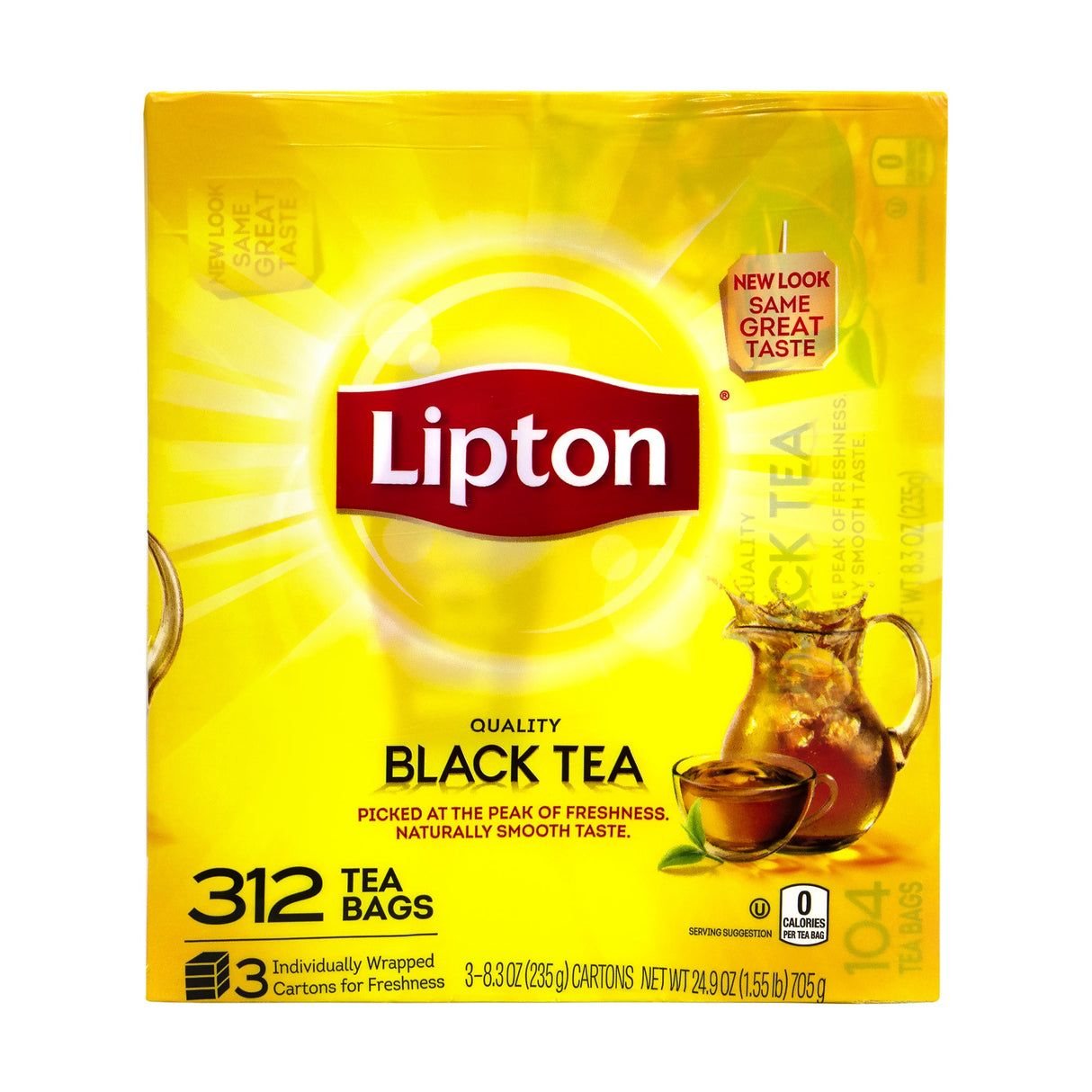 Tea, Black, Individually Wrapped with String,3 - 104 COUNT