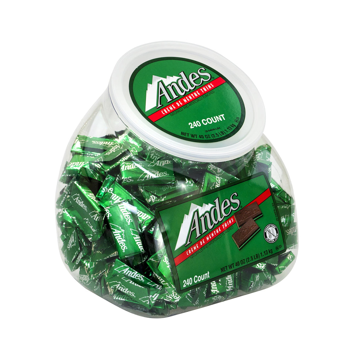Mints, Creme De Menthe, Chocolate-Covered, Individually-Wrapped,1 - 240 COUNT