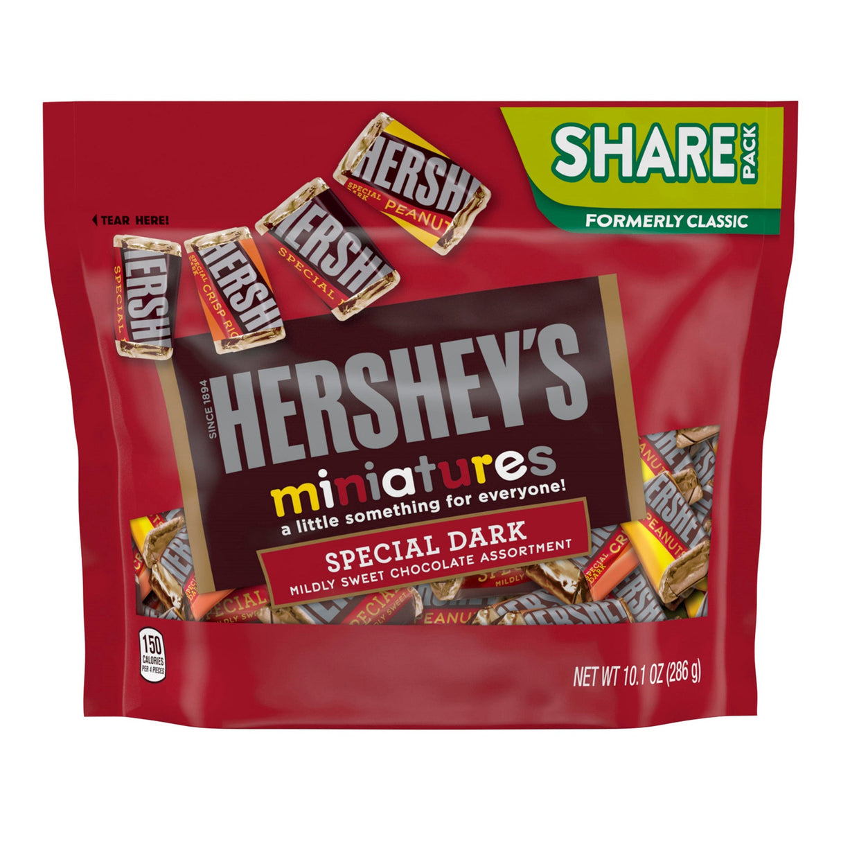 Candy Bars, Dark Chocolate, Miniature, Assortment,3 - 10.1 OUNCE