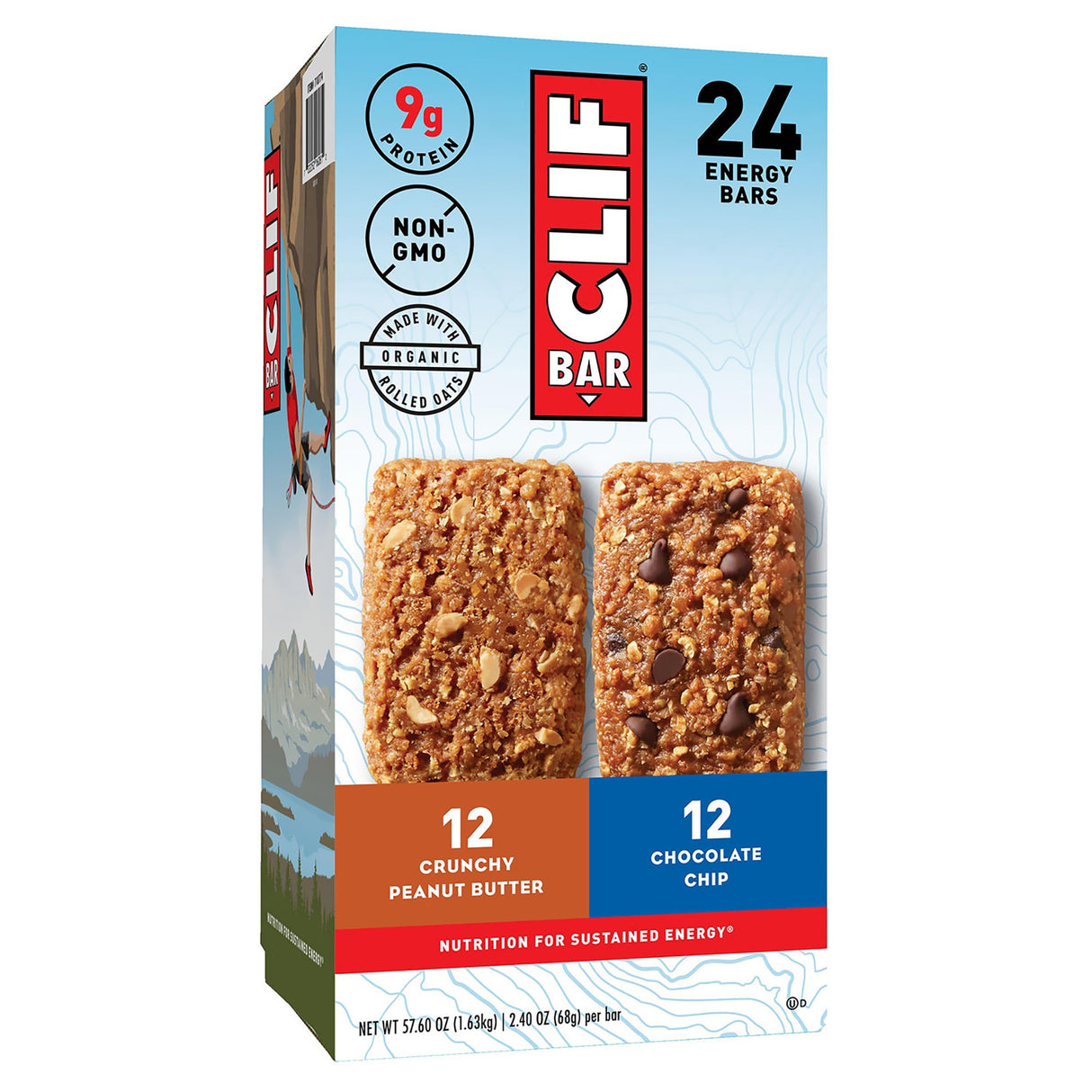 Bars, Energy, Assorted,20 - 2.4 OUNCE