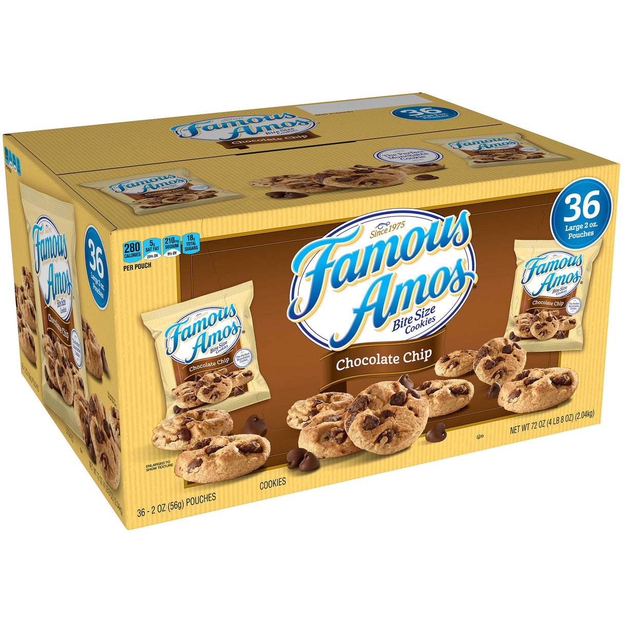Cookies, Chocolate Chip, Shelf-Stable, Single-Serve,36 - 2 OUNCE